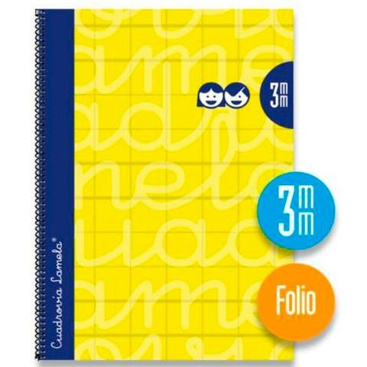 Notesbog Lamela Gul Ark 80 Ark 21,5 x 31,5 cm 3 mm 5 Dele